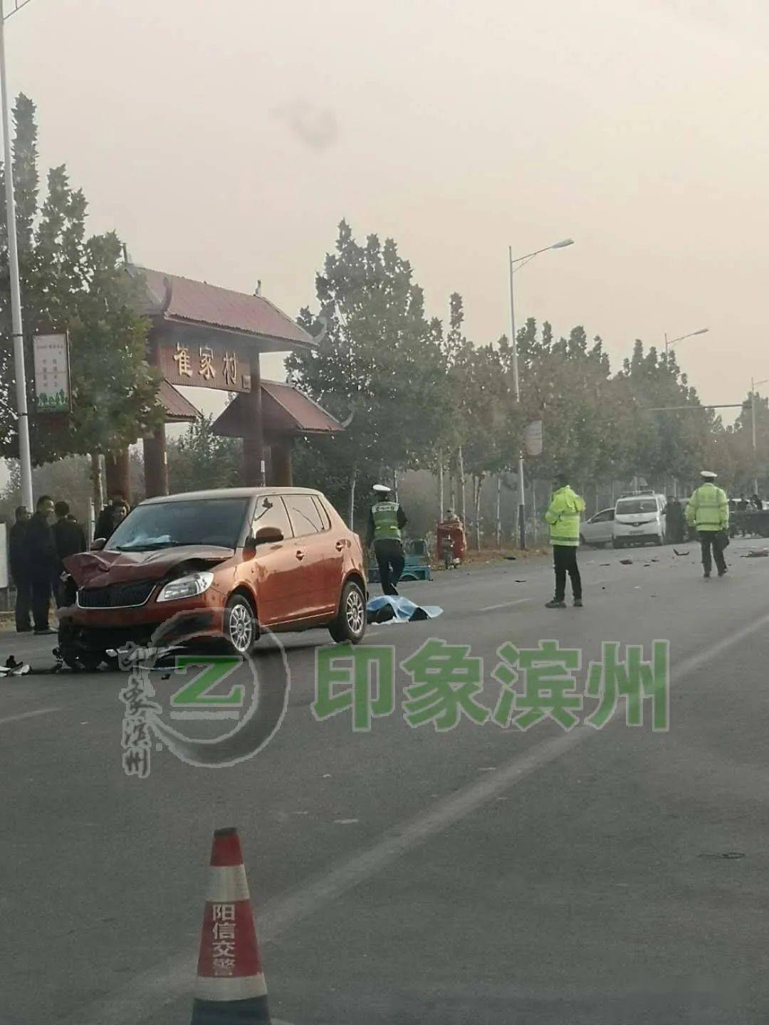 濱州昨日車禍現(xiàn)場，意外邂逅中的溫馨故事